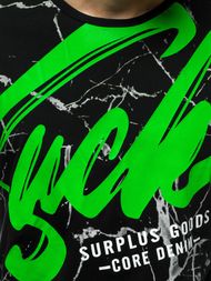 Футболка чоловіча Чорна OZONEE JS/KS2015