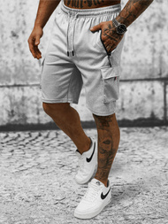 Spodenki dresowe męskie szare OZONEE JS/8K278