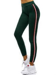 Legginsy damskie ciemno-zielone OZONEE JS/1036/B18