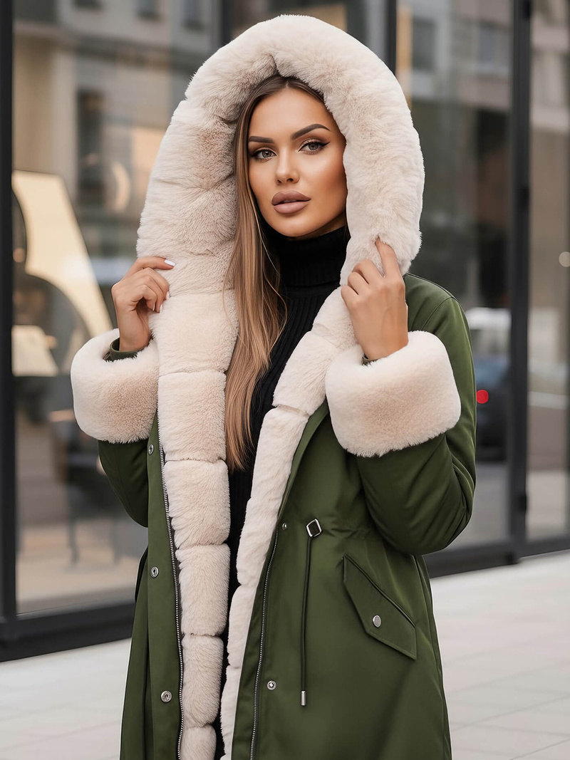 Куртка жіноча Зелена OZONEE JS/M763/136Z