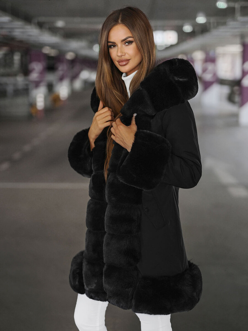 Куртка жіноча Чорна OZONEE JS/11Z8089Z