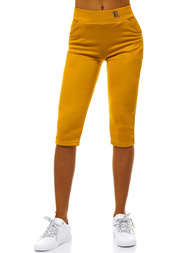 Legginsy krótkie damskie camelowe OZONEE JS/1027/A10