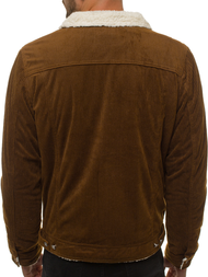 Kurtka męska jeans brązowa OZONEE JB/JP1179/2