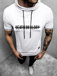 T-Shirt męski biały OZONEE MR/19109Z