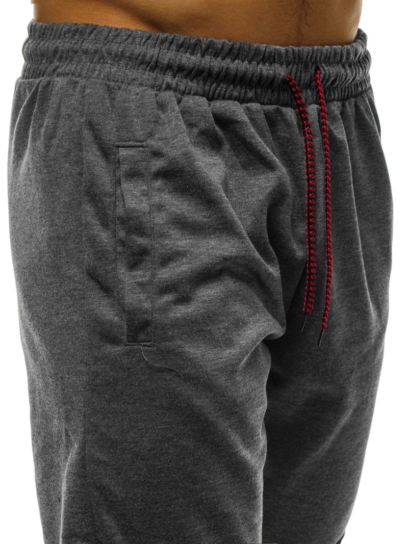 Spodnie dresowe męskie grafitowe OZONEE JS/JZ11016