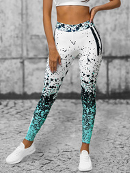 Legginsy damskie miętowe OZONEE O/20434/BZ