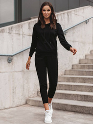 Жіночий спортивний костюм з двох частин Чорний OZONEE O/MB2036/21