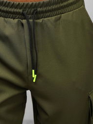 Spodnie męskie chino jogger khaki OZONEE O/CP150