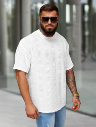 T-shirt męski oversize biały OZONEE O/B1149