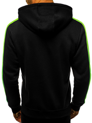 Толстовка чоловіча Чорно-сірувато-зелений OZONEE JS/2015