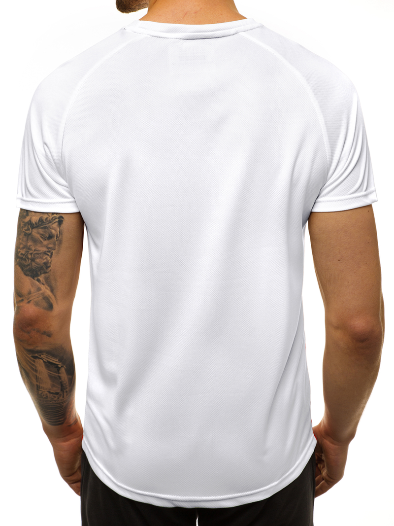 T-Shirt męski biały OZONEE JS/KS2062