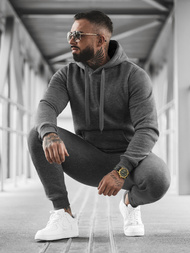 Komplet dresowy męski grafitowy OZONEE JS/XW2009