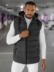 Безрукавка чоловіча графіт OZONEE JS/57M7507/105Z