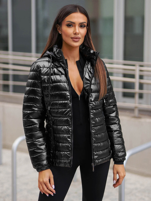 Куртка жіноча чорна OZONEE JS/16M9106/392