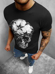 T-Shirt męski czarny OZONEE O/1296