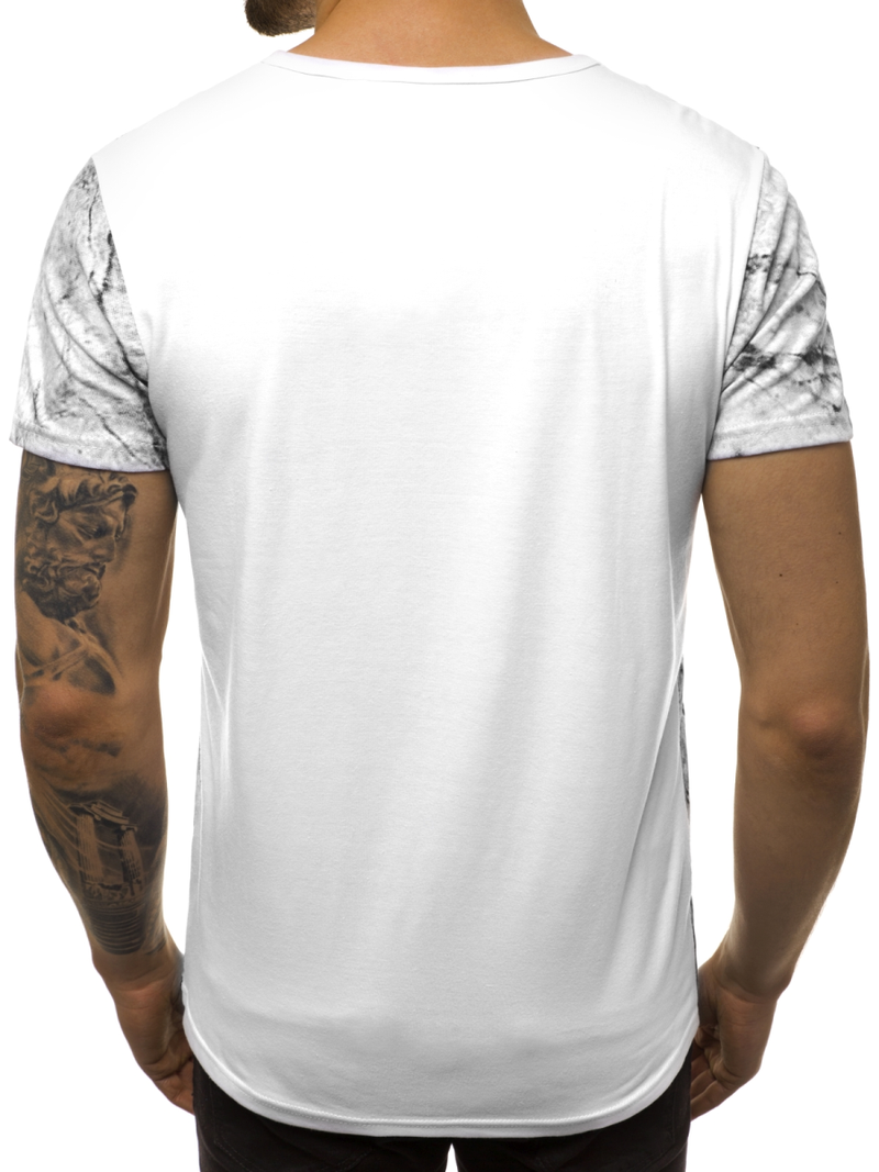 T-Shirt męski biały OZONEE JS/SS10925
