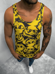 Майка чоловіча чорний і жовтий OZONEE O/BL123