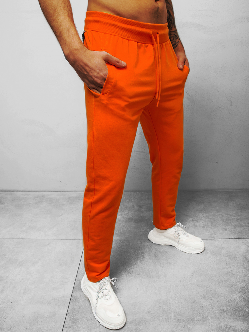 Штани спортивні чоловічі Помаранчевi B/18203022