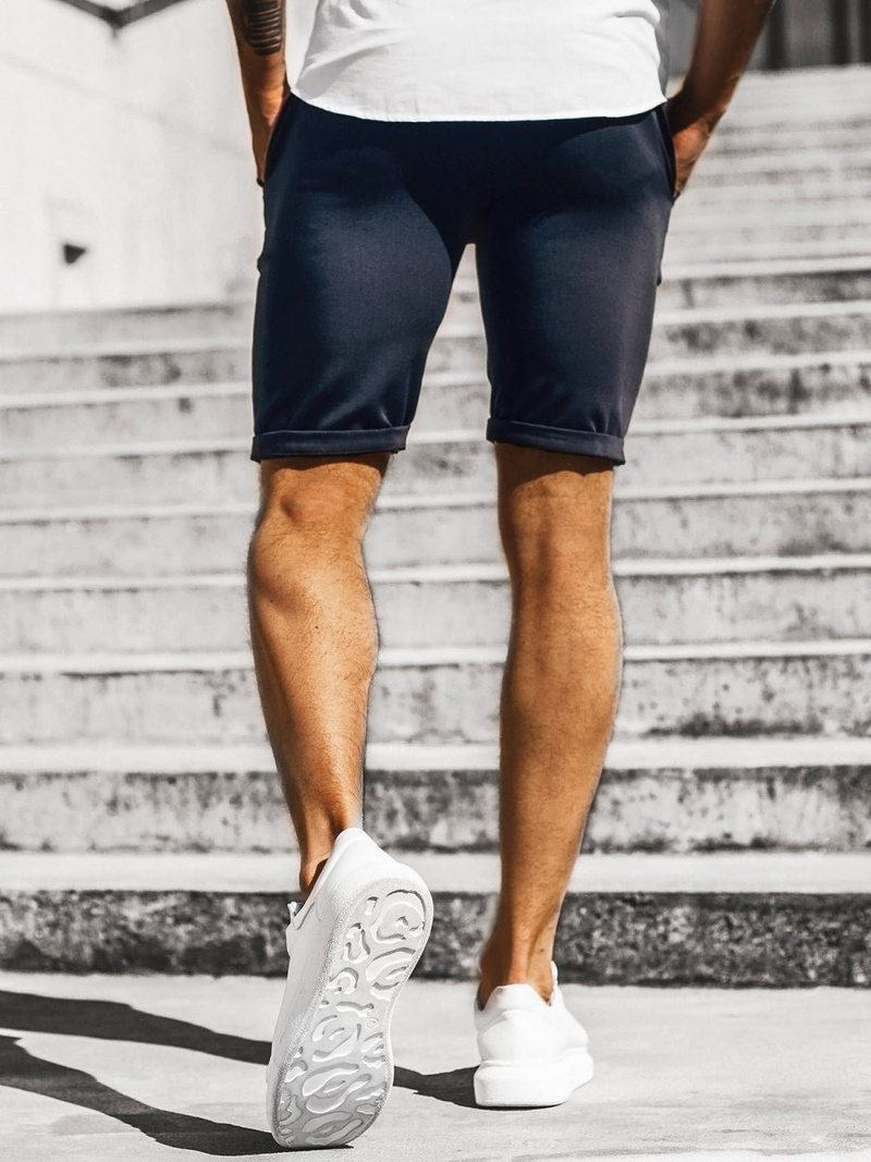 Spodenki męskie chinos granatowe OZONEE DJ/1001