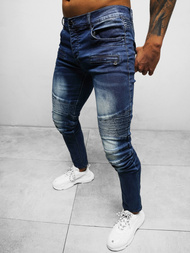 Spodnie jeansowe męskie niebieskie OZONEE NB/MP0029B