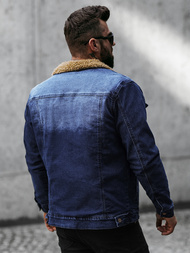 Чоловіча джинсова куртка Темно-Синя OZONEE NB/MJ520BSZ