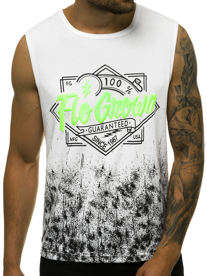 Футболка чоловіча Бiлий OZONEE JS/KS2085