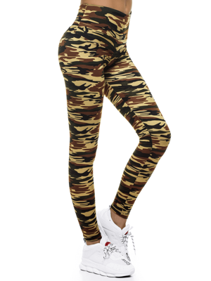 Legginsy damskie moro-beżowe OZONEE JS/YW01044/A70