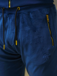 Komplet dresowy męski welurowy granatowy OZONEE O/12137