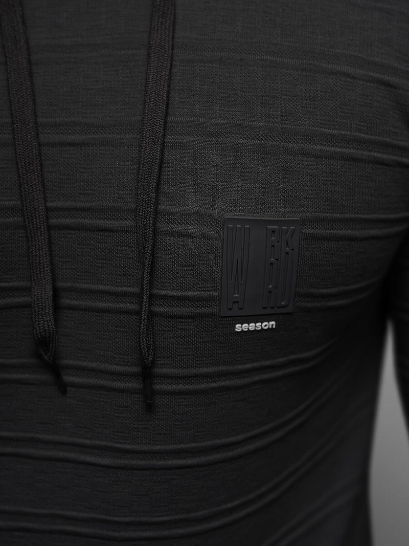 Толстовка чоловіча чорна OZONEE O/TB2272