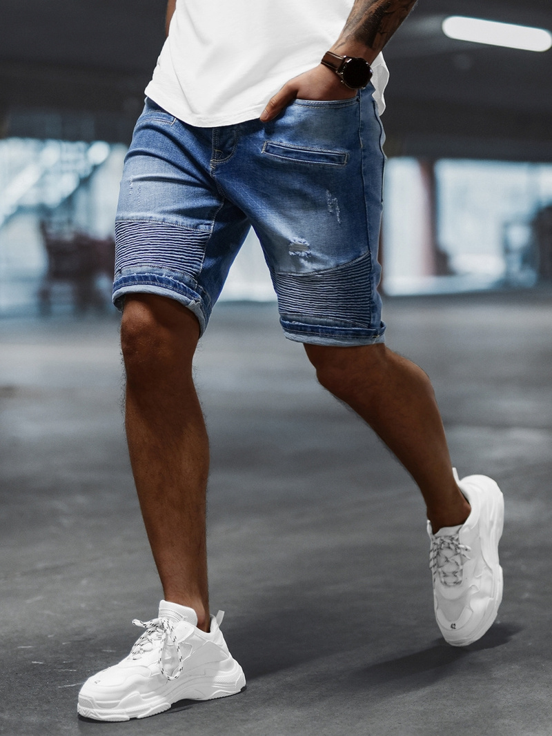 Шорти джинові чоловічі Синi OZONEE NB/MP0033BZ