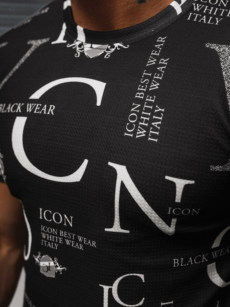 Футболка Чоловіча Чорна OZONEE O/T6482