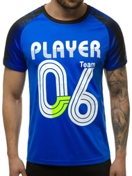 T-Shirt męski niebieski OZONEE JS/KS2065