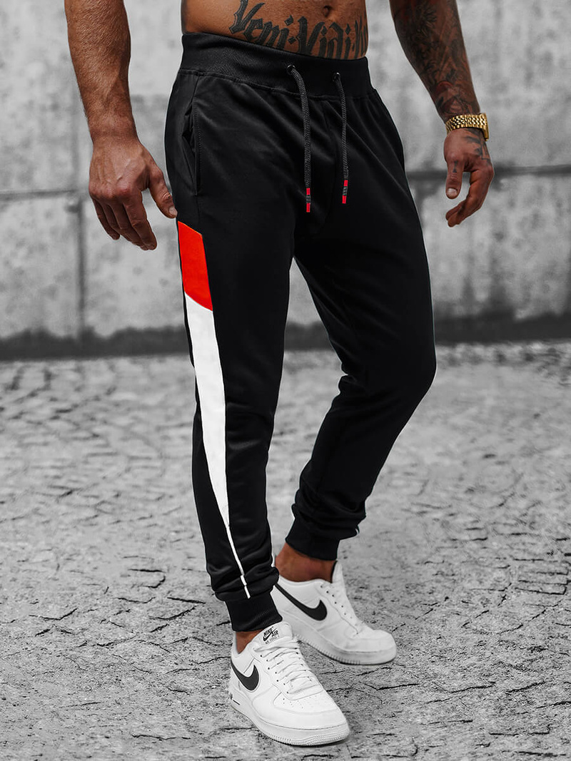 Штани Cпортивні Чоловічі Чорнi OZONEE JS/8K176