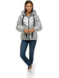 Куртка жіноча срібляста OZONEE JS/M23066/3