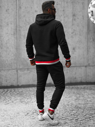 Komplet dresowy męski czarny OZONEE JS/8C60/3