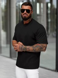 T-shirt męski loose fit czarny OZONEE JS/67T1298/3
