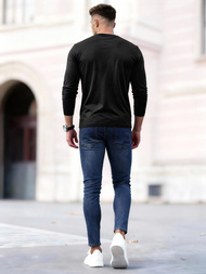 Spodnie jeansowe męskie slim fit ciemno-niebieskie OZONEE O/JK2951Z