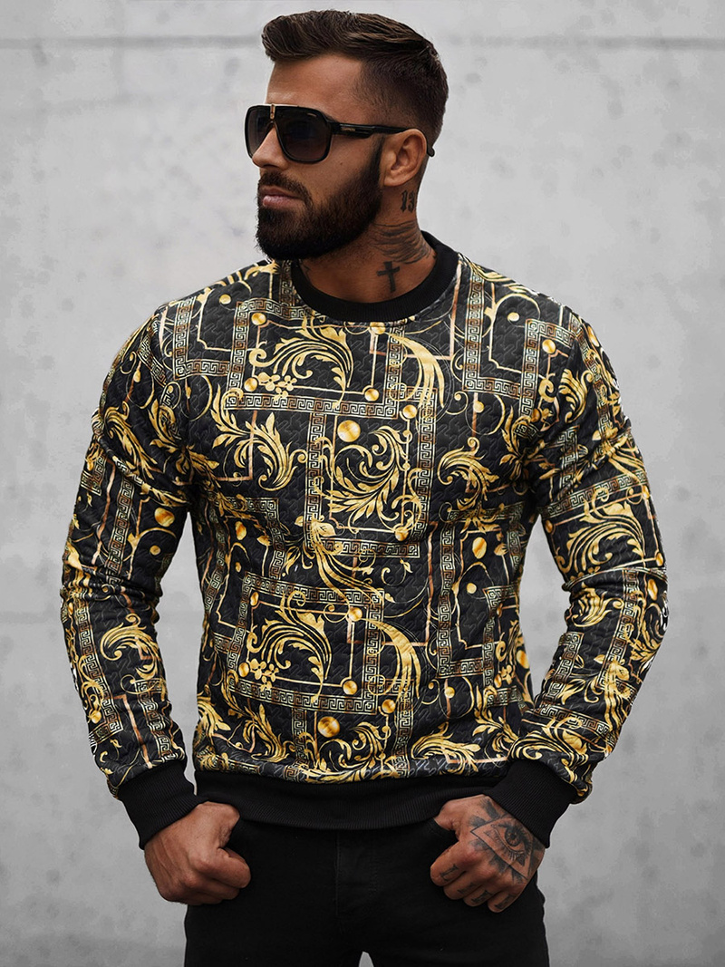 Bluza męska czarna OZONEE O/D7147