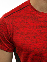 T-Shirt męski czerwony OZONEE JS/KS2102