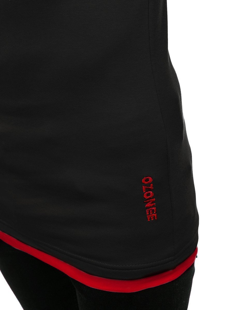 Футболка чоловіча Чорно-Червона OZONEE O/1273Z