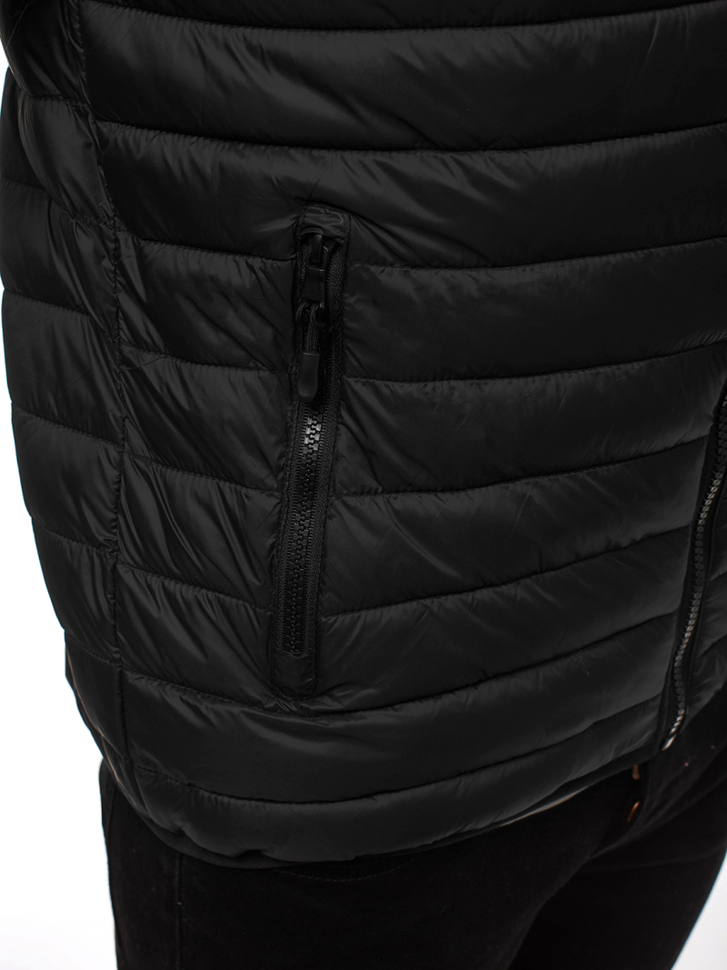 Kurtka męska przejściowa czarna OZONEE JS/LY35