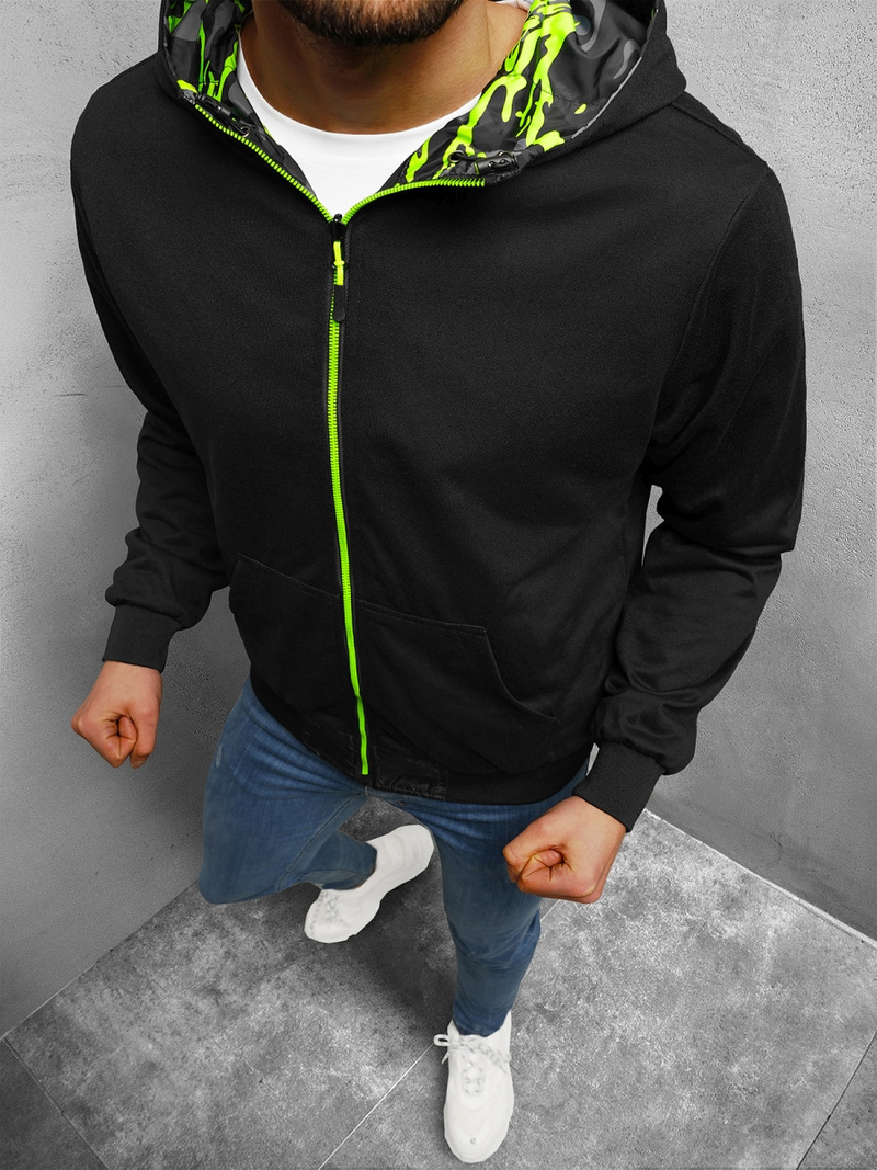 Kurtka przejściowa męska dwustronna moro-żółta OZONEE N/7200