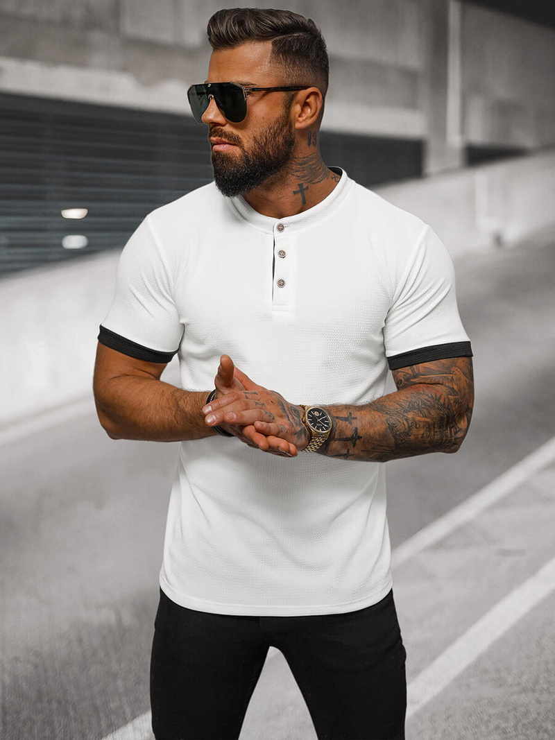 Футболка чоловіча Бiлий OZONEE O/M011