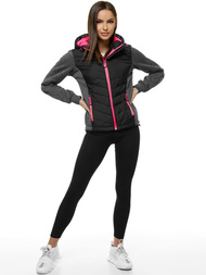 Kurtka damska czarna OZONEE JS/KSW4003