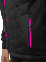 Kurtka damska z kapturem czarna OZONEE JS/KSW4011