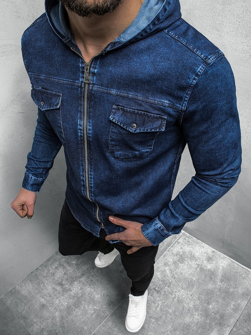 Сорочка чоловіча Синя OZONEE O/3450/21