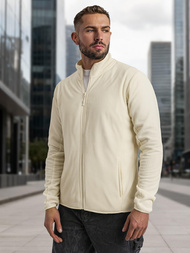 Bluza męska rozpinana ecru OZONEE JS/HH016/1