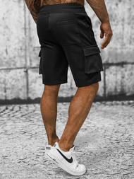 Spodenki dresowe męskie czarne OZONEE JS/8K1128/3