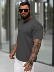 Футболка чоловіча графіт OZONEE JS/67T1298/5