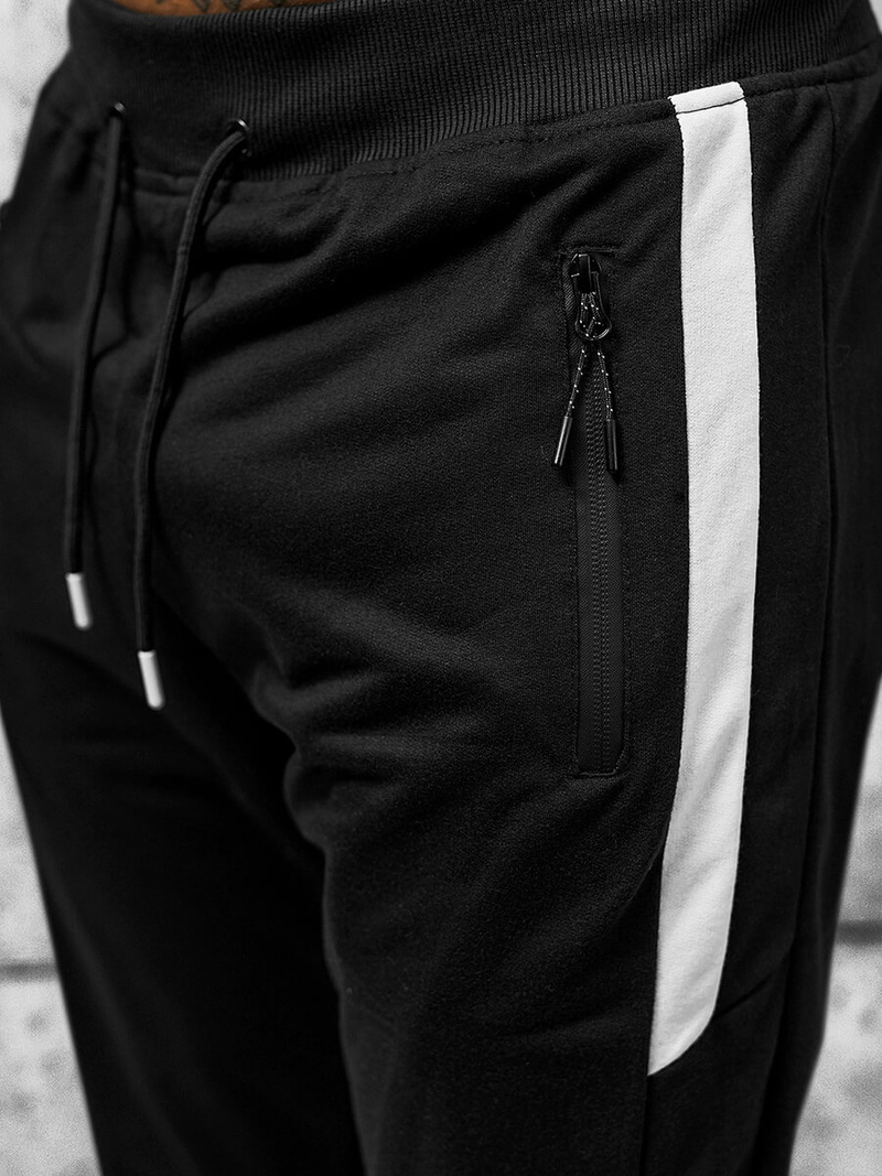 Штани Cпортивні Чоловічі Чорнi OZONEE JS/8K212B